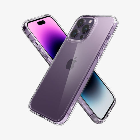 ACS04816 - iPhone 14 Pro Max Case Ultra Hybrid in crystal clear showing the back